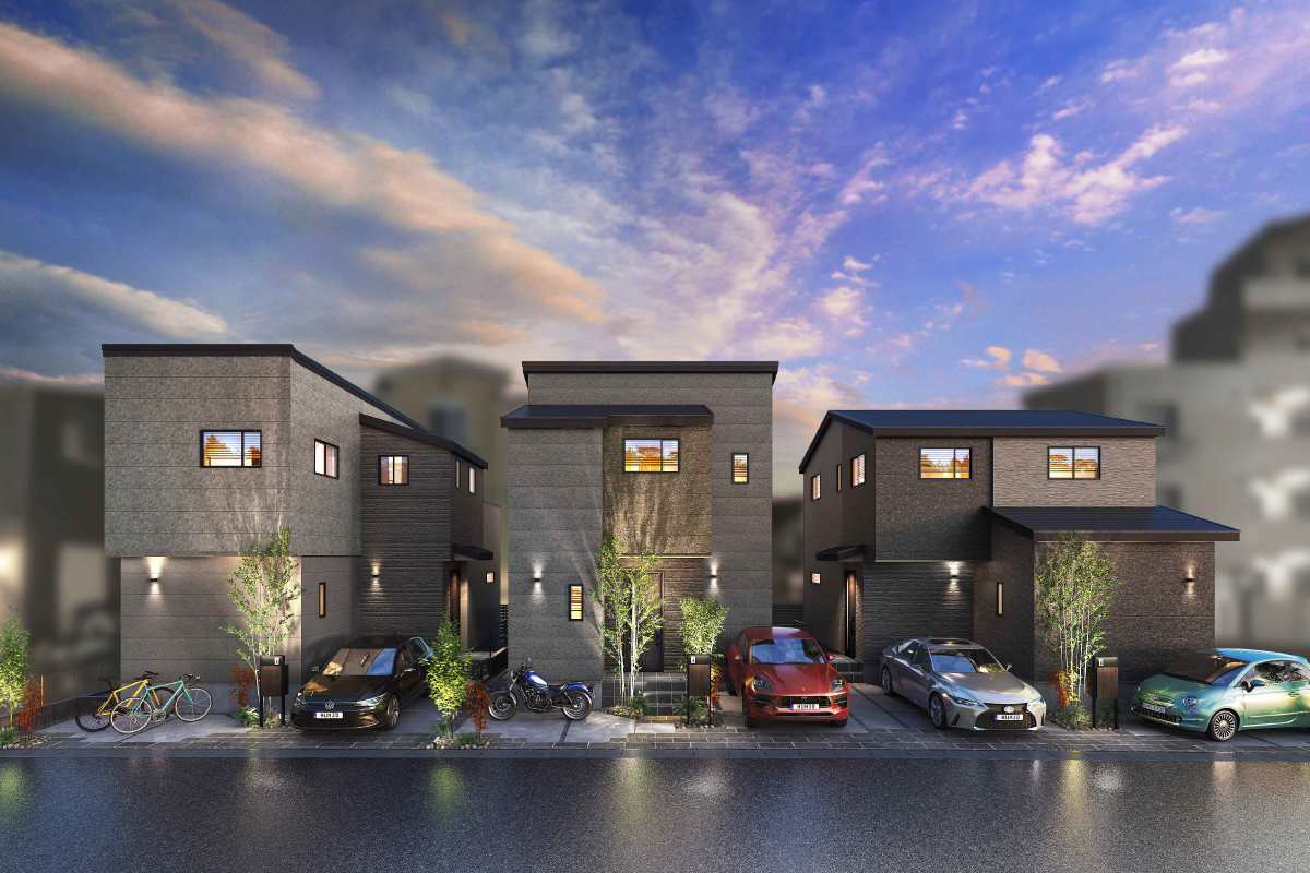 パースは図面を基に描き起こしたもので実際とは多少異なります。