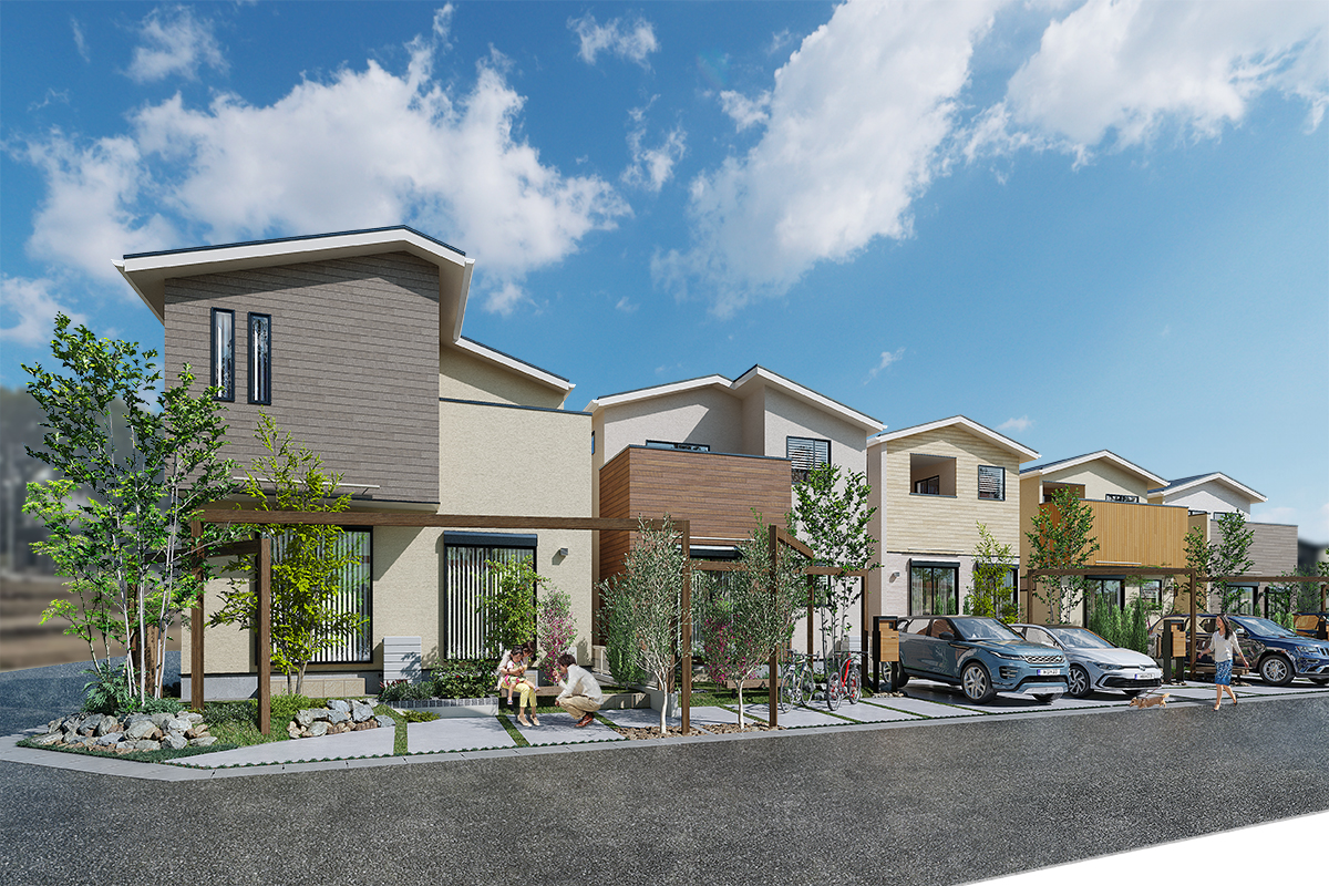 パースは図面を基に描き起こしたもので、実際とは多少異なります。