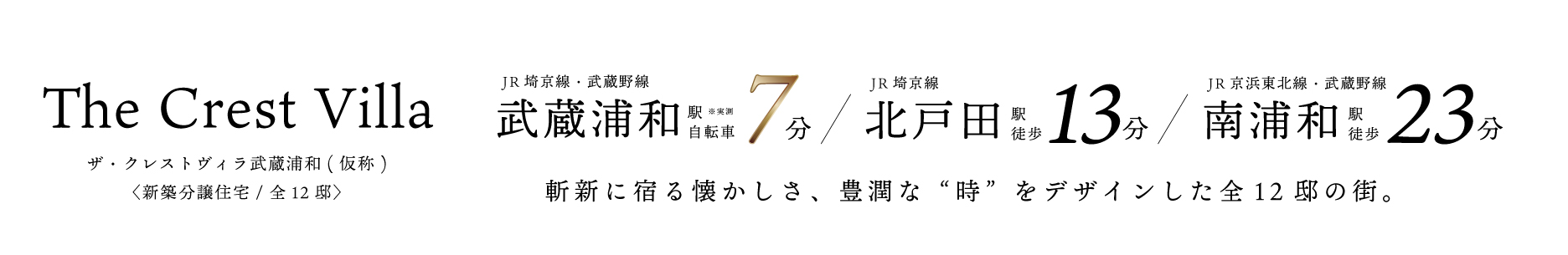 ザ・クレストヴィラ武蔵浦和(仮称)