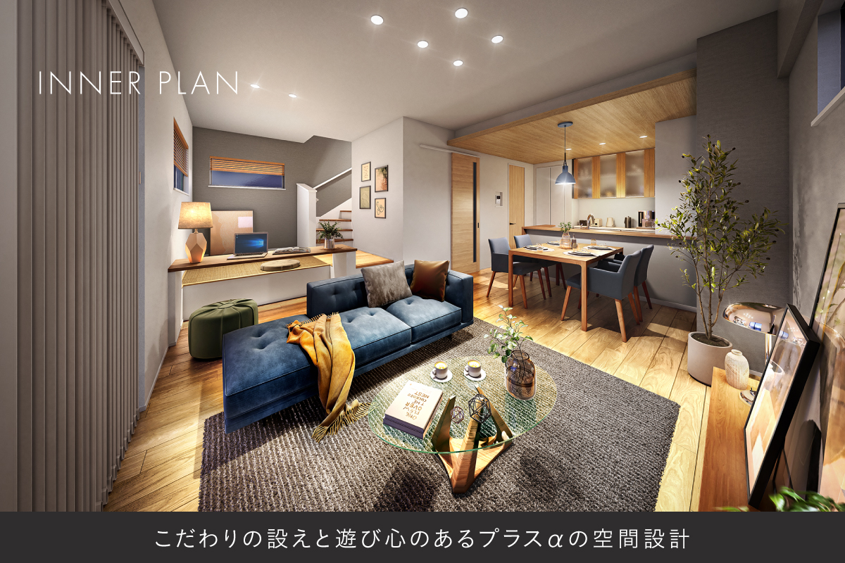 パースは図面を基に描き起こしたもので実際とは多少異なります。
