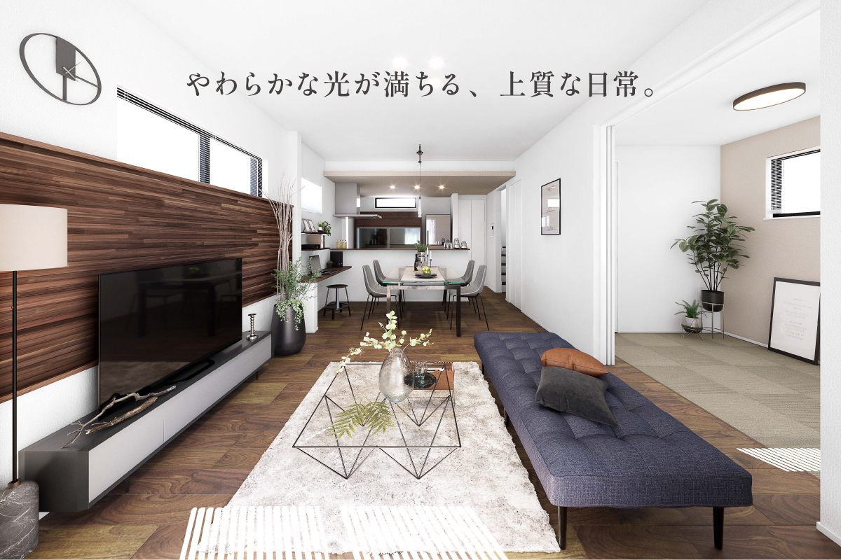 パースは図面を基に描き起こしたもので実際とは多少異なります。