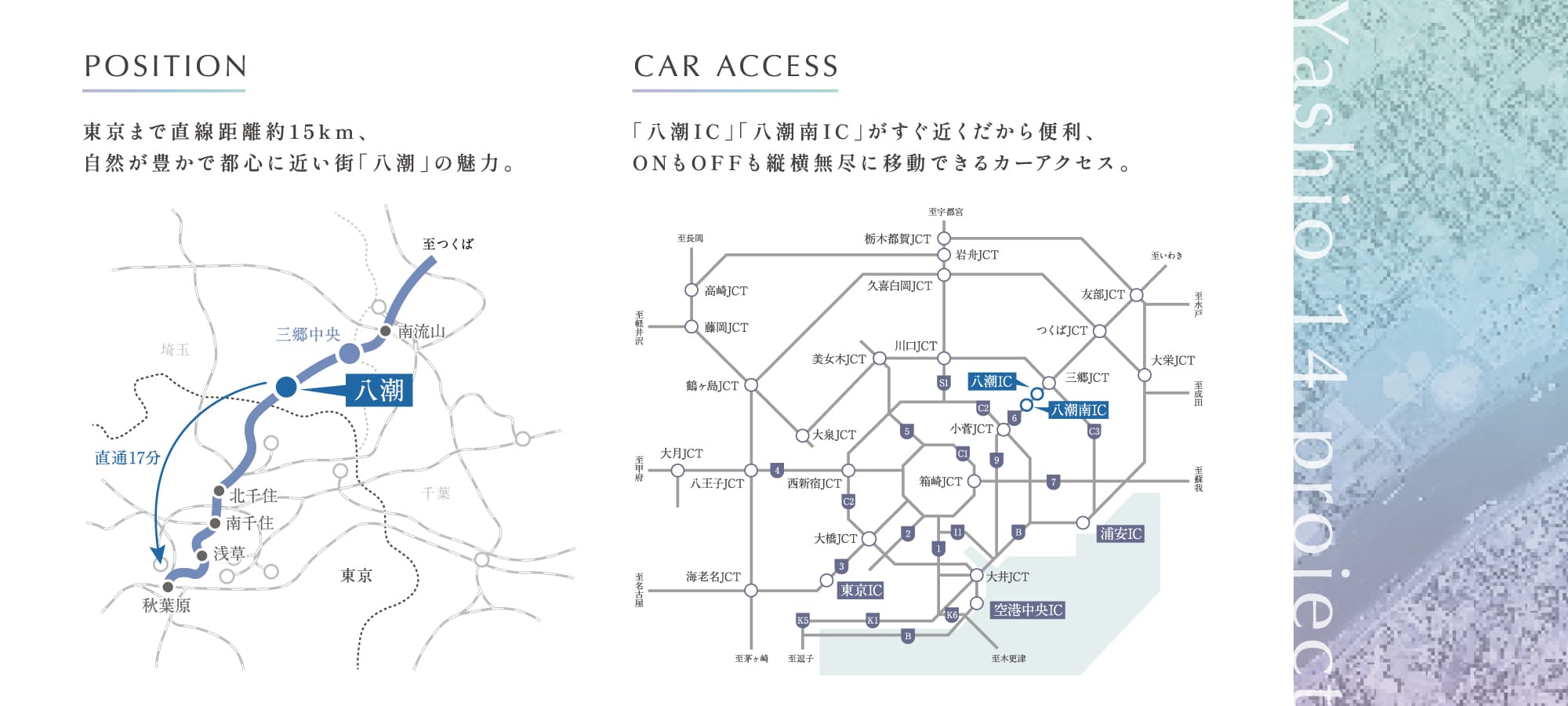 「八潮駅」より「秋葉原駅」つくばエクスプレス区間快速(秋葉原行)利用(※通勤時間帯)