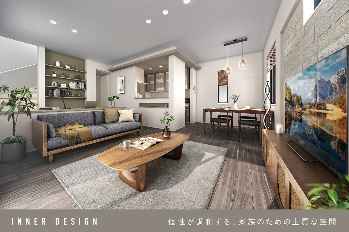 パースは図面をもとに描き起こしたもので実際とは多少異なります。