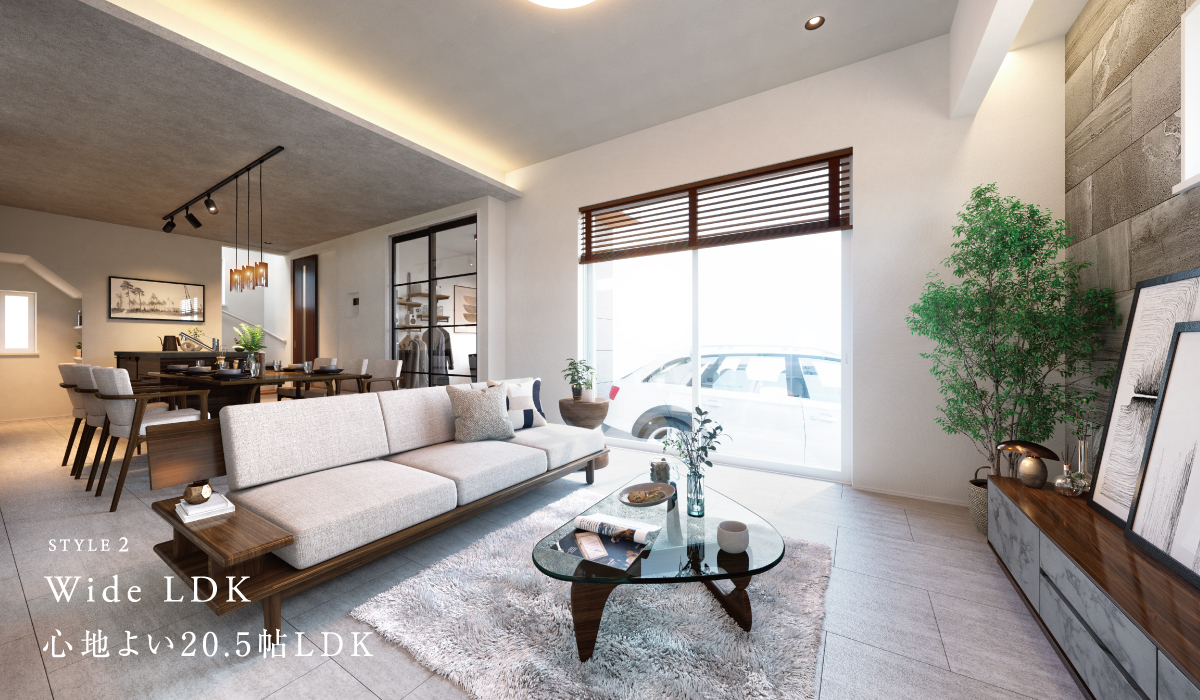 ※掲載のパースは図面をもとに描き起こしたもので、実際とは多少異なります。