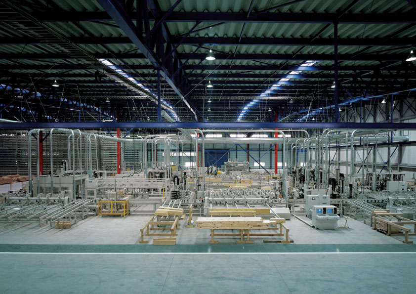 日本一の自社プレカット工場 日本一の自社プレカット工場