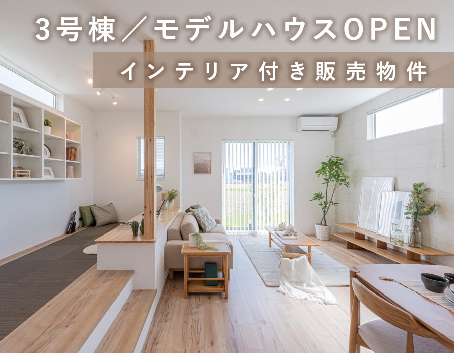※現地モデルハウス3号棟（2023年10月撮影）