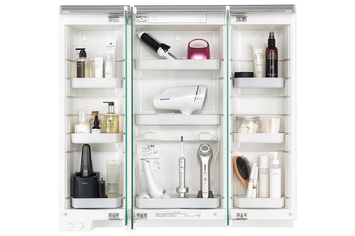 【大容量のミラーキャビネット】