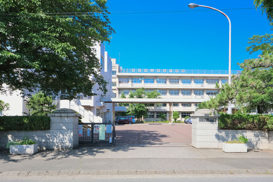 安松中学校(現地より徒歩12分)