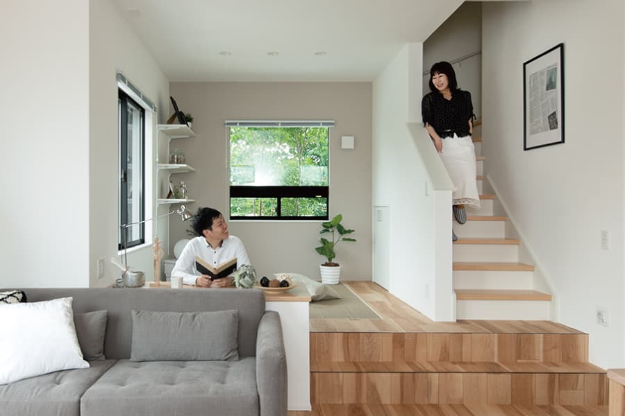 【リビング階段(PLAN01)】 【リビング階段(PLAN01)】