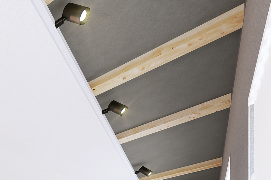 【リビング天井化粧梁】