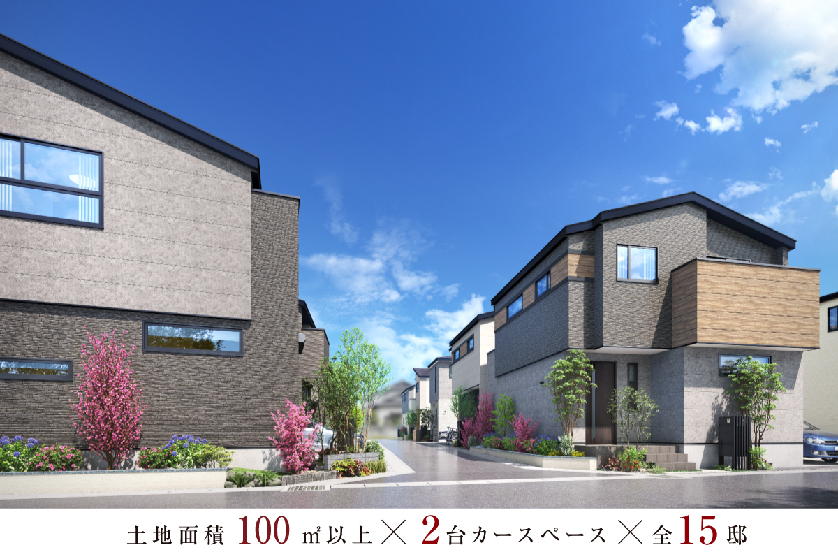 【個性で彩る邸宅、調和を描く街並み】
