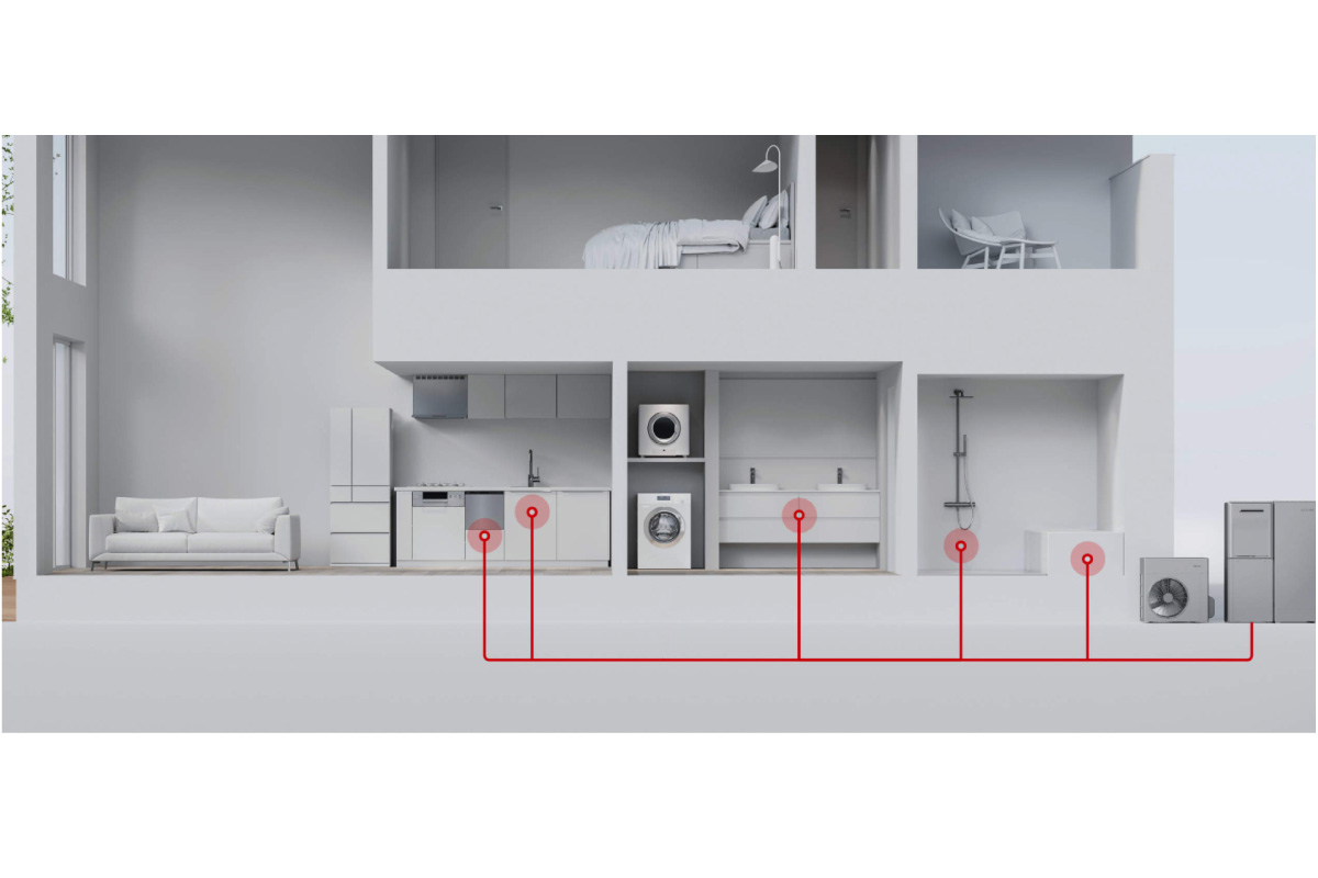 【ウルトラファインバブル入りのお湯を家中にお届け】