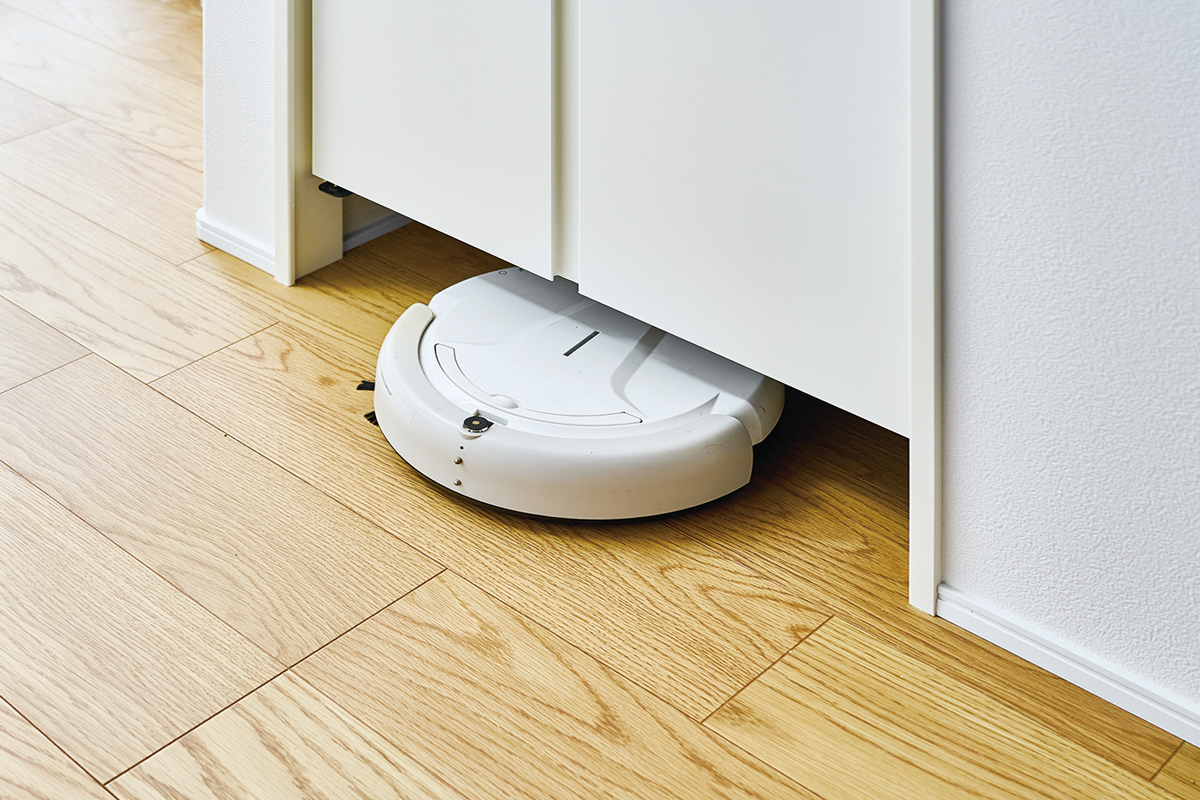 【ロボット掃除機対応収納スペース】 【ロボット掃除機対応収納スペース】