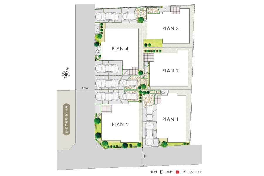 爽やかな風が吹き抜け明るい陽光が注ぐ開放感のある街
