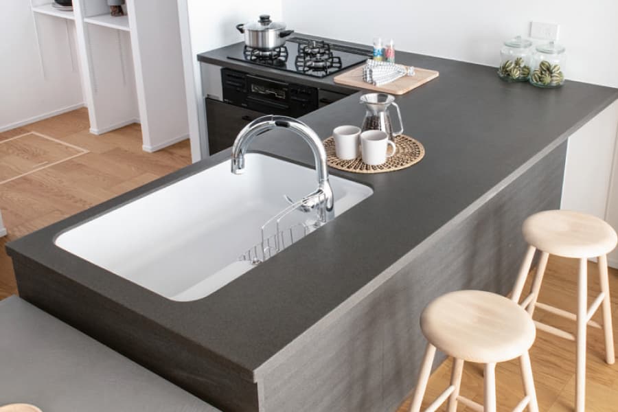 【PLAN01/L型オープンキッチン】 【PLAN01/L型オープンキッチン】