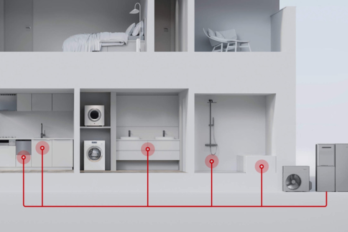 【ウルトラファインバブル入りのお湯を家じゅうにお届け】