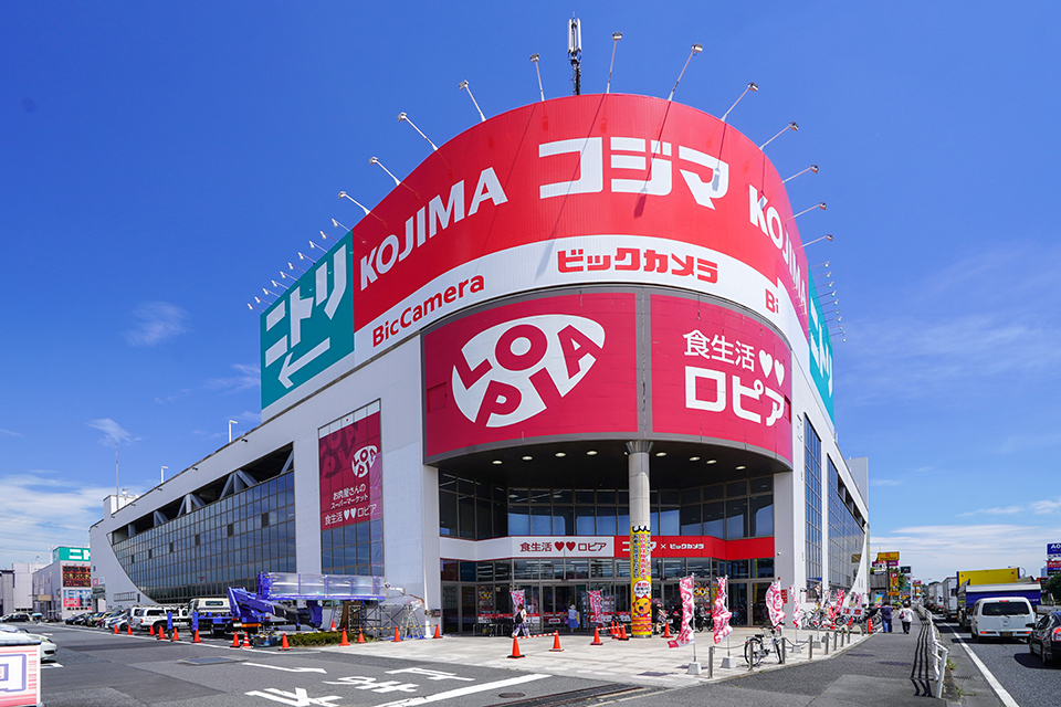 コジマ×ビックカメラ×ロピア柏店 コジマ×ビックカメラ×ロピア柏店