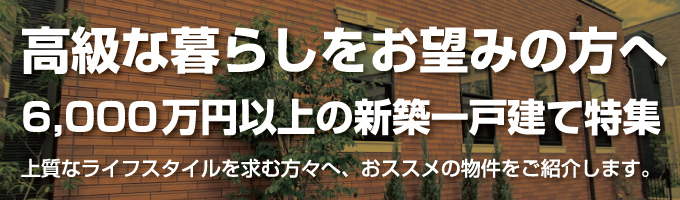 6,000万円以上の一戸建て特集